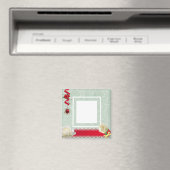 赤いエレガントリボンでマグネットを作る マグネット (インサイチュ (食洗機))