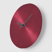 赤いエレガント光沢 ラージ壁時計 (傾斜)