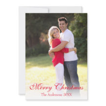 赤いエレガント台本の写真メリークリスマス