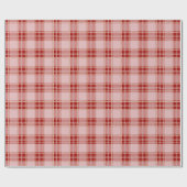 赤いエレガント格子模様 ラッピングペーパー (フラット)