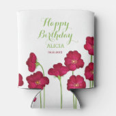 赤いエレガント生育野花誕生会 缶クーラー (裏面)