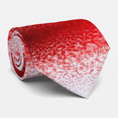 赤いエレガント白い雪片ブリザードのネックタイ ネクタイ (ロール)