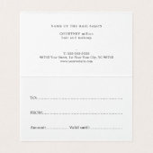 赤いエレガント金ゴールドフェイクハートギフト証明書 (内部フラット)