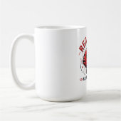 赤いオウム魚Tシャツ コーヒーマグカップ (左)
