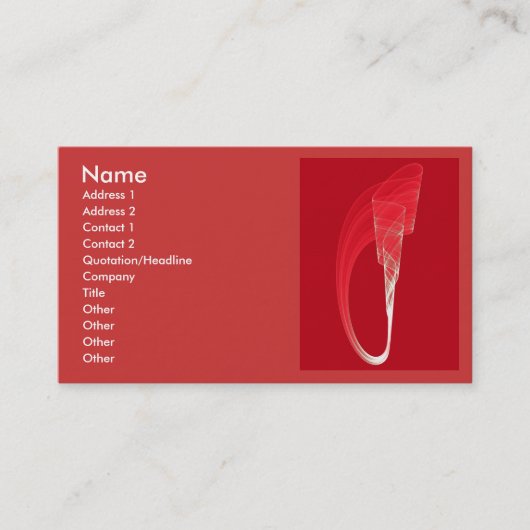 赤いオファリング 名刺 (正面)