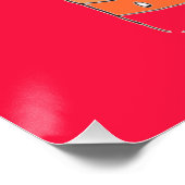 赤いオリジナルカラフルの花をマグのポスターに ポスター (コーナー)