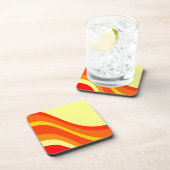 赤いオレンジと黄色 コースター (右側)