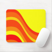 赤いオレンジと黄色 マウスパッド (マウス)
