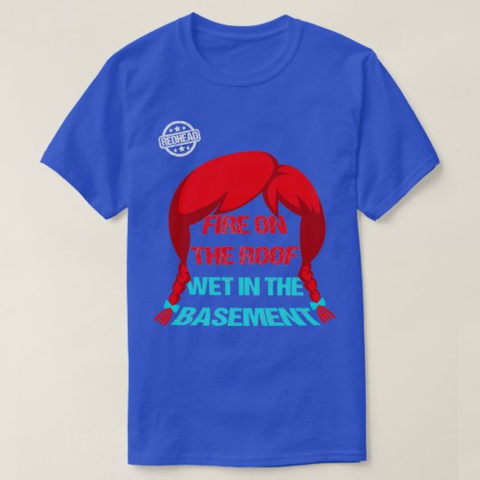 赤いオレンジ熱狂するの髪の誕生日プレゼント2 Tシャツ (デザイン正面)