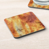 赤いオレンジ色と黄色のスピル コースター (左側)