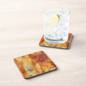 赤いオレンジ色と黄色のスピル コースター (右側)