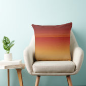 赤いオレンジ色と黄色のブラシストロークのグラデーション クッション (椅子)