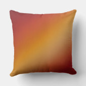 赤いオレンジ色と黄色の対角線のグラデーション クッション (裏面)