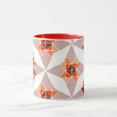 赤いオレンジ色のマグカップ マグカップ (中央)