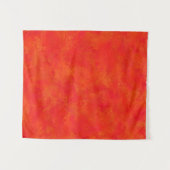 赤いオレンジ色の抽象芸術パターン タペストリー (正面(横))