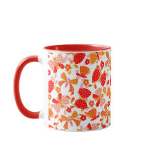 赤いオレンジ色の花園のかわいい蝶