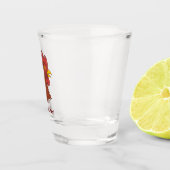 赤いオンドリの頭 ショットグラス (右)