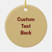 赤いオンドリの頭 セラミックオーナメント (裏面)