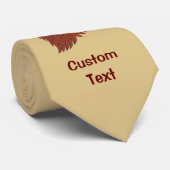 赤いオンドリの頭 ネクタイ (ロール)