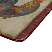 赤いオンドリ カッティングボード (角)