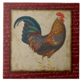 赤いオンドリ タイル (正面)