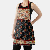 赤いオークレフラワーエプロン葉付きエプロン エプロン (インサイチュ)