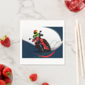 赤いオートバイに乗ること スタンダードカクテルナプキン (インサイチュ)