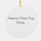 赤いオーナメントのEskie セラミックオーナメント (裏面)