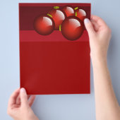 赤いオーナメント チラシ (手)