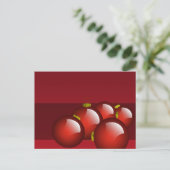 赤いオーナメント ポストカード (スタンド正面)