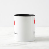 赤いオーナメント マグカップ (中央)
