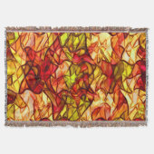 赤いオーニング生地の下に隠された交差コード スローブランケット (正面)