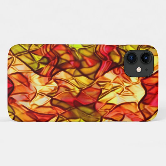 赤いオーニング生地の下に隠された交差コード Case-Mate iPhoneケース (裏面(横))