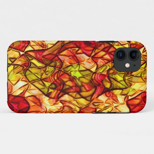 赤いオーニング生地の下に隠された交差コード Case-Mate iPhoneケース (裏面(横))