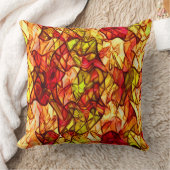 赤いオーニング生地の下に隠された交差ロープ クッション (ブランケット)