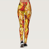 赤いオーニング生地の下に隠された交差ロープ レギンス (裏面)