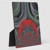 「赤いオーロラ」アートプリント フォトプラーク (側面)