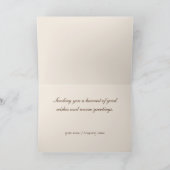 赤いカエデ葉の カード (内部)