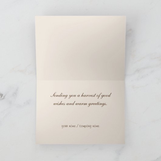 赤いカエデ葉の カード (内部)