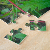 赤いカエデ葉の ジグソーパズル (側面)