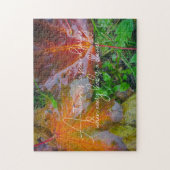 赤いカエデ葉の ジグソーパズル (縦)