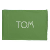 赤いカエル、緑の野生動物の現実的なスケッチ 枕カバー (裏面)