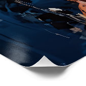 赤いカクテルドレスを着た女性 ポスター (コーナー)