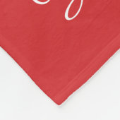 赤いカスタマイズ可能なフォトブランケットのコラージュ フリースブランケット (角)