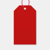 赤いカスタムクリスマスパーソナライズされたギフトタグの作成 ギフトタグ (裏面)