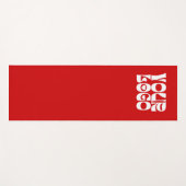 赤いカスタムロゴ販売促進業務 ヨガマット (正面(横))