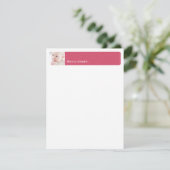 赤いカスタム写真空白の感謝していはフラットノートカード 招待状 (スタンド正面)