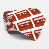 赤いカセットテープのタイ ネクタイ (ロール)
