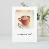 赤いカップのカプチーノ 招待状 (スタンド正面)