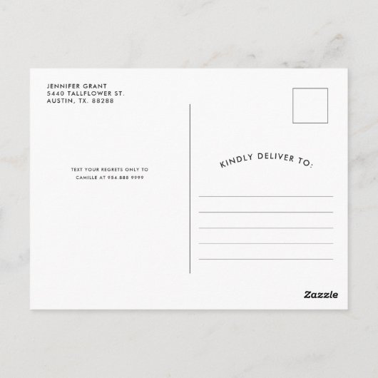 赤いカップのユーモア特別な祝い ポストカード (裏面)